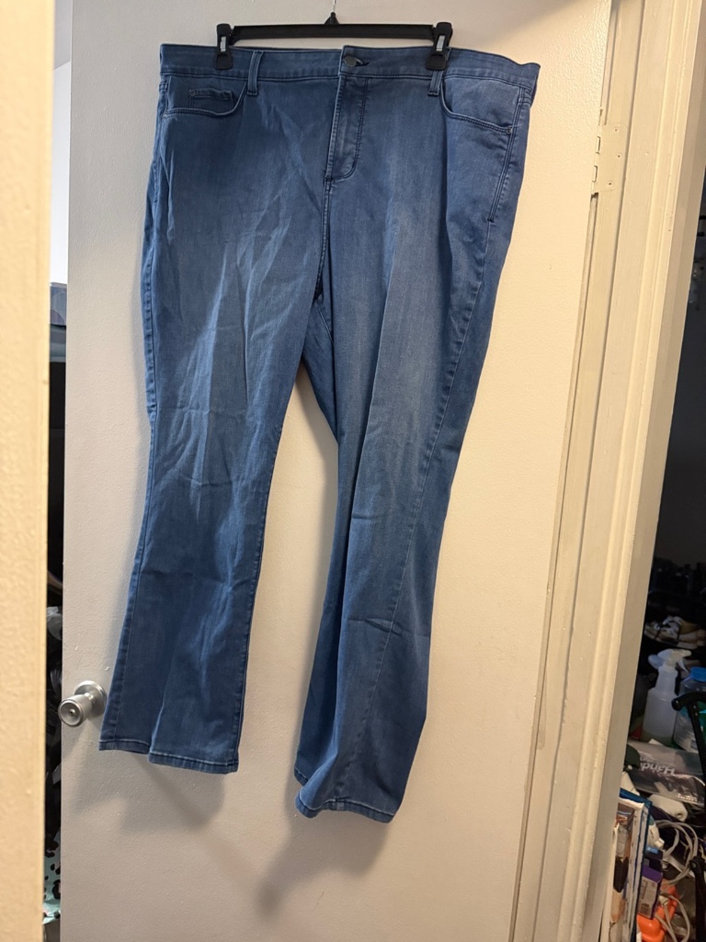 NYDJ Women's Flare Jeans in Medium Blue Denim